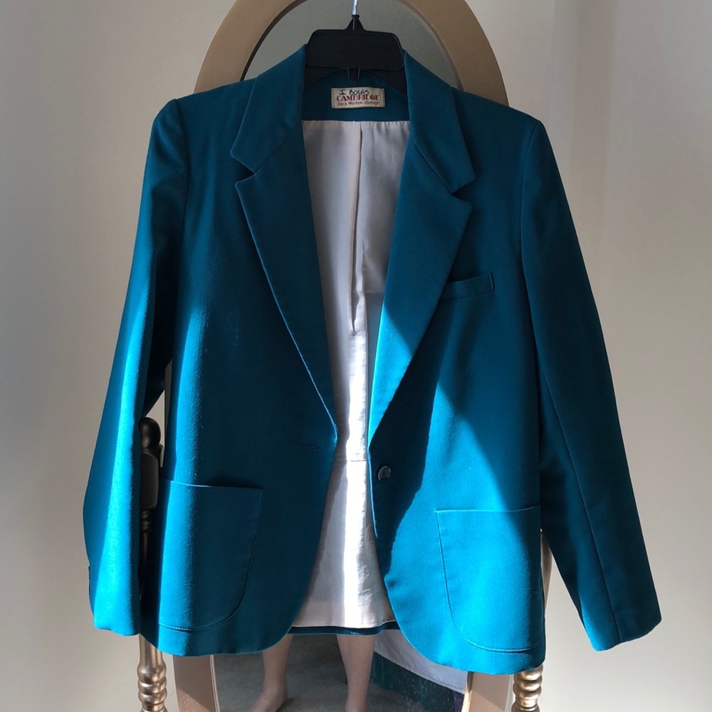 Vintage 70s blue/green blazer